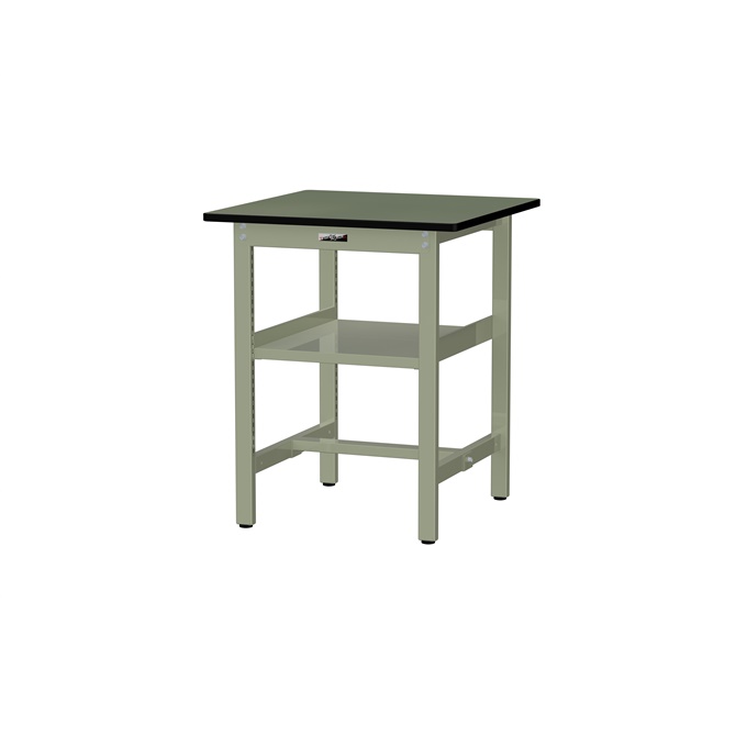 【ポイント10倍】【直送品】 山金工業 ワークテーブル 固定式 中間棚付 SWRH-775S2-GG 【大型】