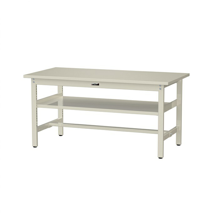 【ポイント10倍】【直送品】 山金工業 ワークテーブル 固定式 中間棚付 SWS-1575S2-II 【大型】｜道具屋さん店 35,607円