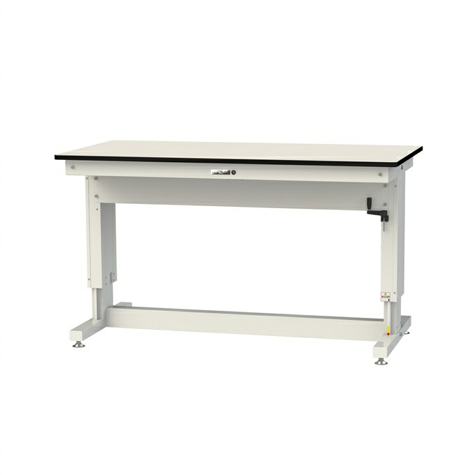 【ポイント5倍】【直送品】 山金工業 ワークテーブル 昇降タイプ 塩ビシート天板 SSR-1575A-IW 【大型】