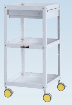 【直送品】 山金工業 色彩ワゴン CWCLC-3-YE (イエロー) 【大型】|道具屋さん店