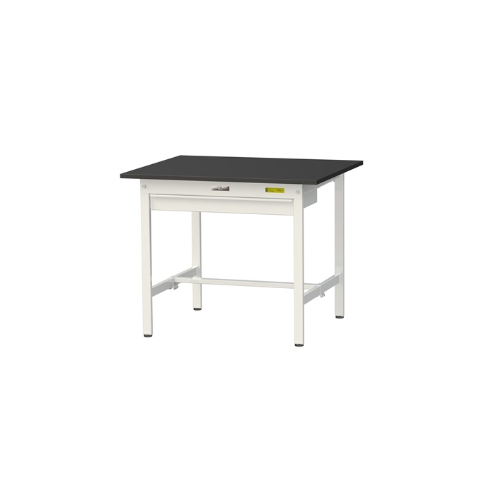 【直送品】 山金工業 試み台 耐薬品ケミテクト天板 広広とした抽き出し付 H740 SLK-975W-BKW 【大型】