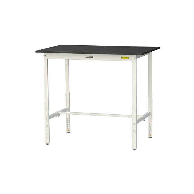 【直送品】 山金工業 実験台 耐薬品ケミテクト天板 高さ調整タイプ SLKAH-1275-BKW 【大型】|道具屋さん店
