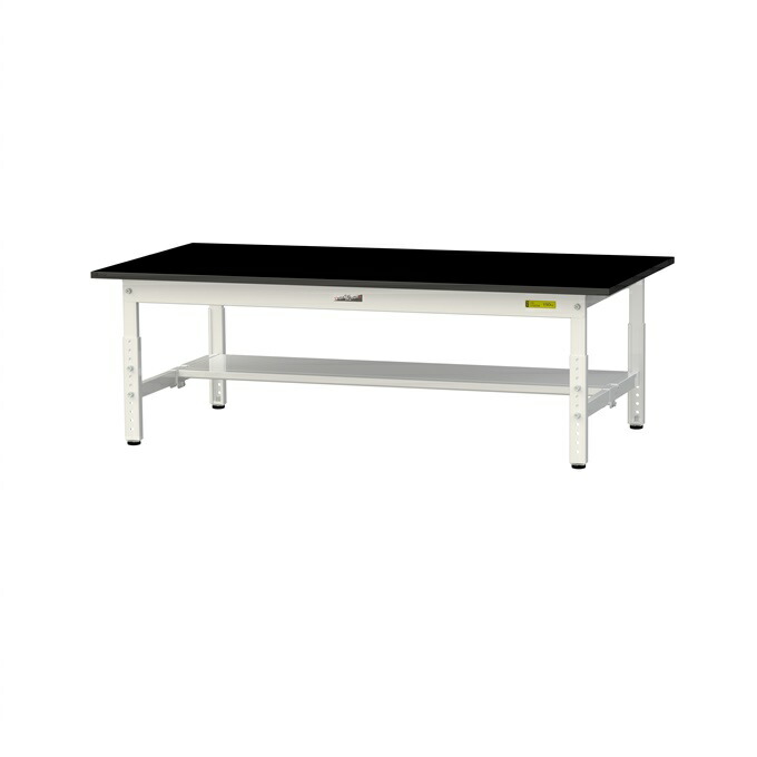 【ポイント10倍】【直送品】 山金工業 実験用ラボテーブル SLKAL-1575T-BKW 【大型】 48,378円