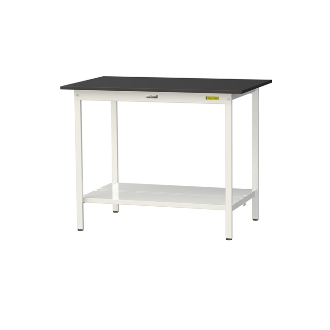 【直送品】 山金工業 実験台 耐薬品ケミテクト天板 固定式 H950 SLKH-1275TT-BKW 【大型】｜道具屋さん店