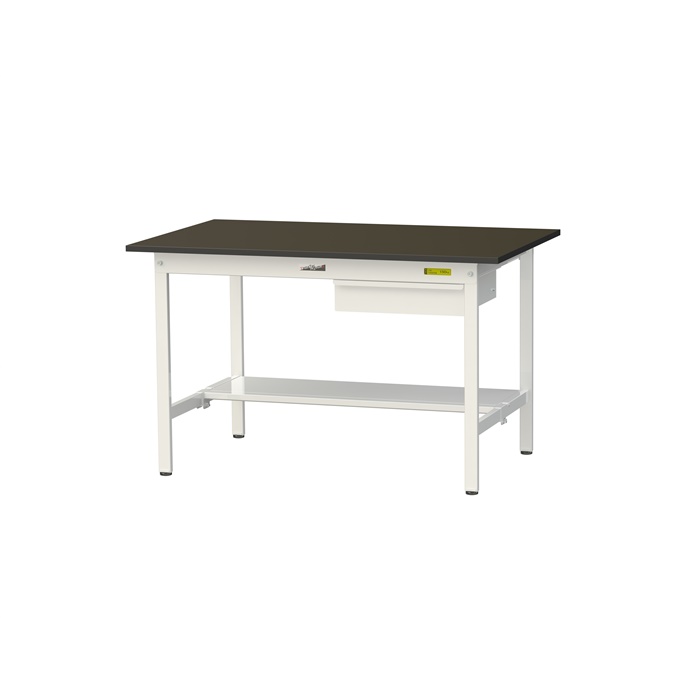【直送品】 山金工業 実験台 指紋レスメラミン天板 キャビネット付 H740 SLM-1275UT-BRW 【大型】|道具屋さん店