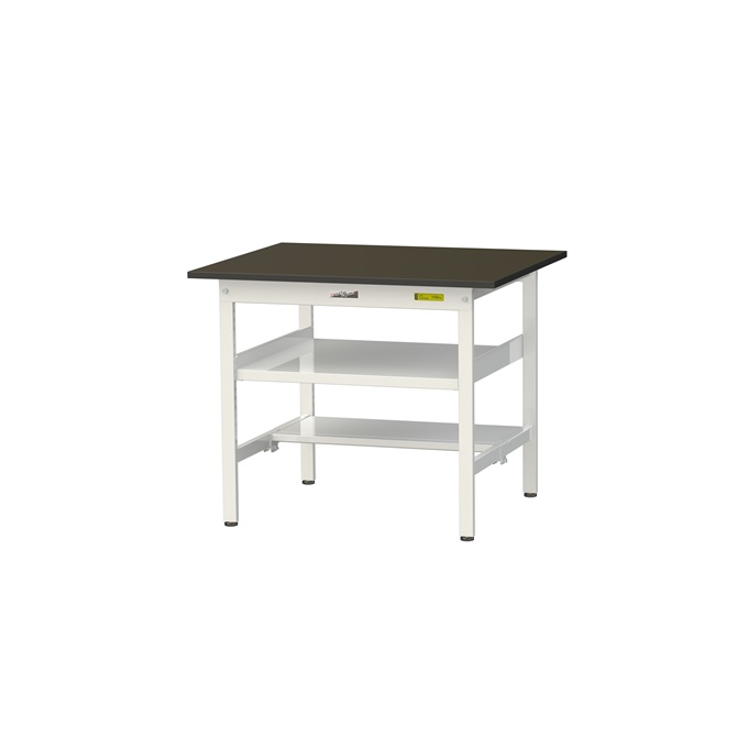 【ポイント5倍】【直送品】 山金工業 実験台 指紋レスメラミン天板 中間棚板付 H740 SLM-975TF-BRW 【大型】