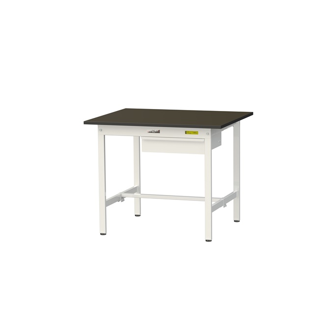 【直送品】 山金工業 実験台 指紋レスメラミン天板 キャビネット付 H740 SLM-975U-BRW 【大型】