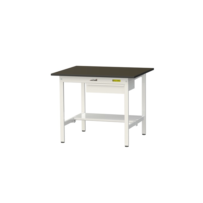 【ポイント10倍】【直送品】 山金工業 実験台 指紋レスメラミン天板 キャビネット付 H740 SLM-975UT-BRW 【大型】