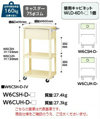 【ポイント10倍】【直送品】 山金工業 スペシャルワゴン W6CUH-D-G 【大型】｜道具屋さん店