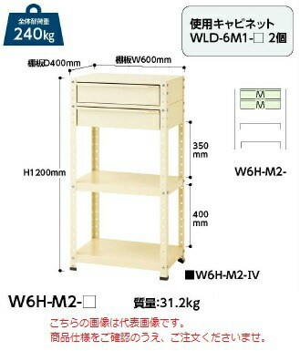 【ポイント10倍】【直送品】 山金工業 ワゴン W6H-M2-G 【大型】|道具屋さん店
