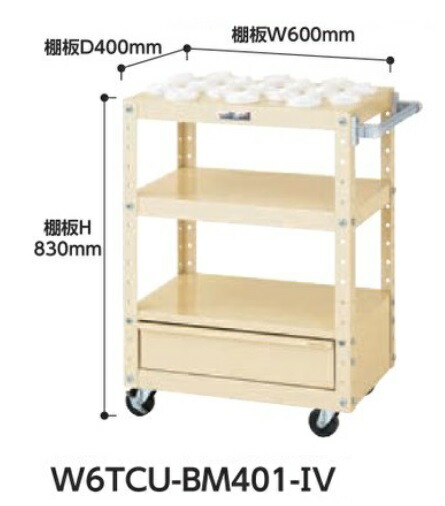 【ポイント5倍】【直送品】 山金工業 ツーリングワゴン W6TCU-BM401-IV 【大型】