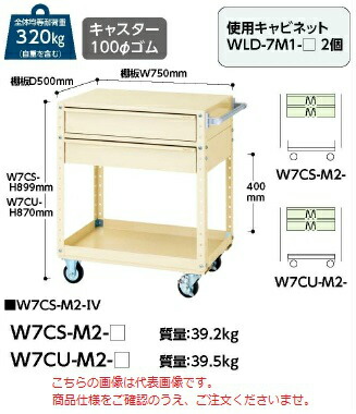 【ポイント5倍】【直送品】 山金工業 スペシャルワゴン W7CU-M2-G 【大型】｜道具屋さん店