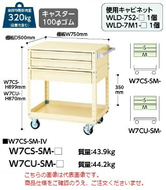 【ポイント5倍】【直送品】 山金工業 スペシャルワゴン W7CU-SM-IV 【大型】｜道具屋さん店