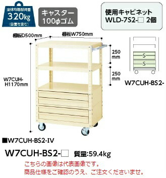 【ポイント10倍】【直送品】 山金工業 スペシャルワゴン W7CUH-BS2-G 【大型】|道具屋さん店