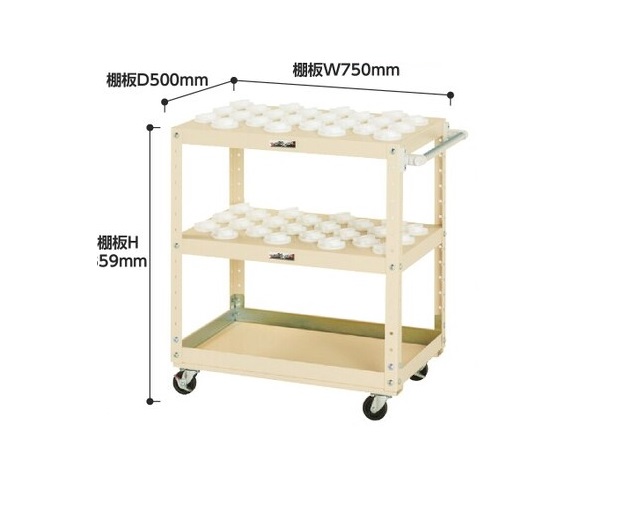 【ポイント10倍】【直送品】 山金工業 ツーリングワゴン W7TCS-N402-IV 【大型】