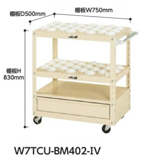 【ポイント5倍】【直送品】 山金工業 ツーリングワゴン W7TCU-BM402-IV 【大型】