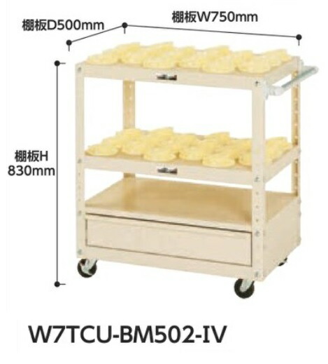 【ポイント5倍】【直送品】 山金工業 ツーリングワゴン W7TCU-BM502-IV 【大型】