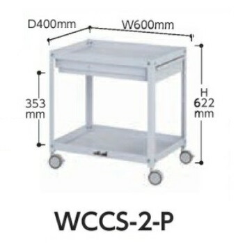 【直送品】 山金工業 コンビニワゴン (双輪キャスター) WCCS-2-P 【大型】|道具屋さん店