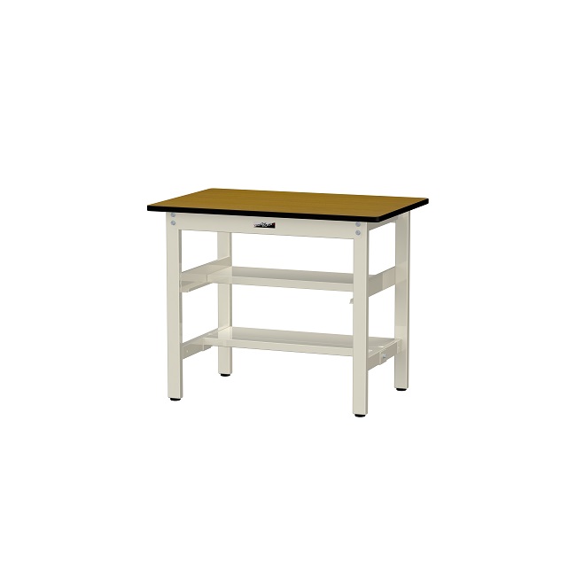 【直送品】 山金工業 ワークテーブル500シリーズ 固定式 中間+足元半面棚板付 SJM-960TS1-MI 【大型】
