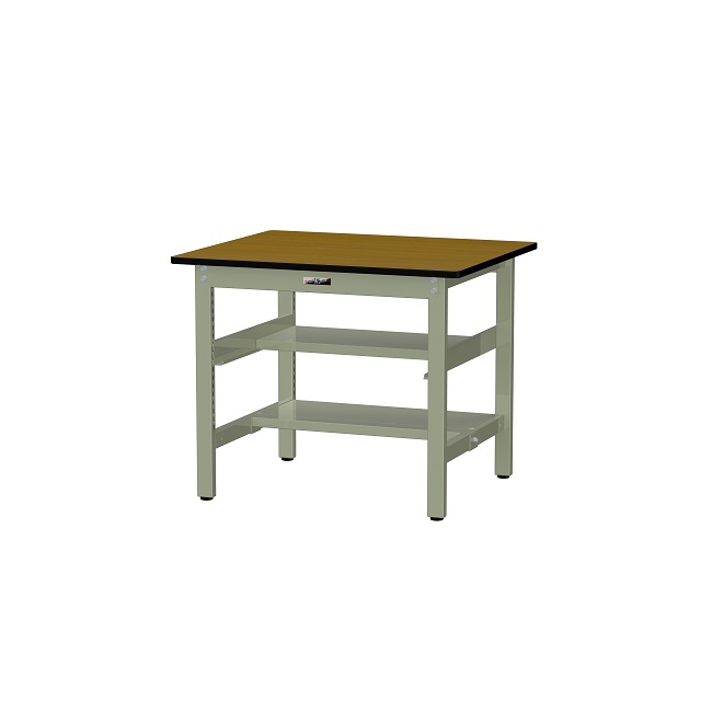 【ポイント5倍】【直送品】 山金工業 ワークテーブル500シリーズ 固定式 中間+足元半面棚板付 SJM-975TS1-MG 【大型】｜道具屋さん店 33,033円