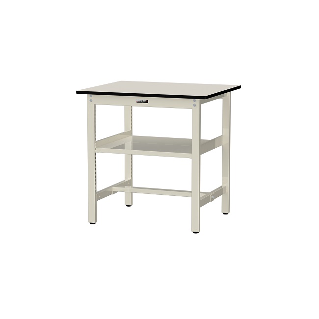 【直送品】 山金工業 ワークテーブル500シリーズ 固定式 中間全面棚板付 SJMH-975S2-II 【大型】|道具屋さん店