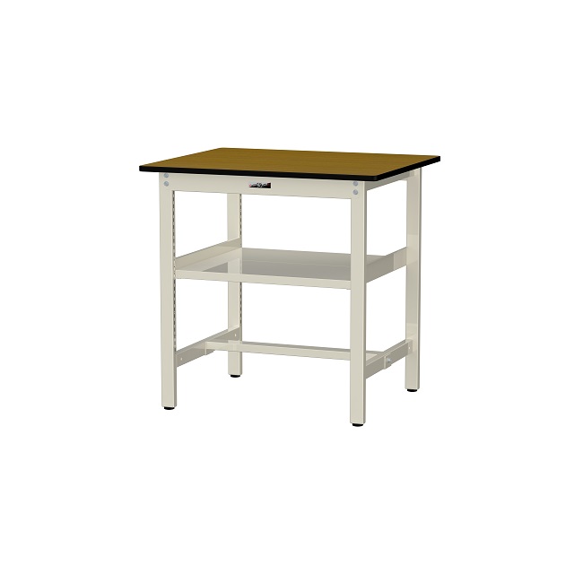 【直送品】 山金工業 ワークテーブル500シリーズ 固定式 中間全面棚板付 SJMH-975S2-MI 【大型】|道具屋さん店