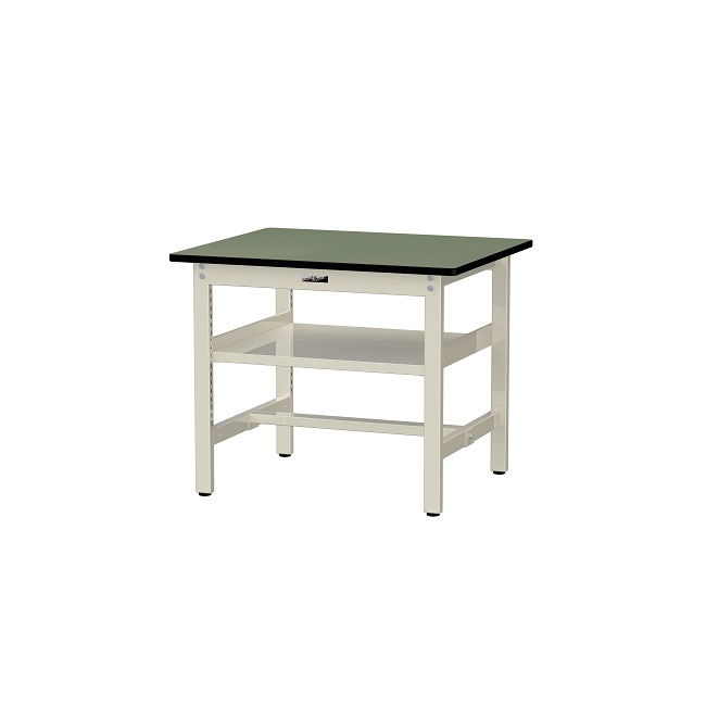【直送品】 山金工業 ワークテーブル500シリーズ 固定式 中間全面棚板付 SJR-975S2-GI 【大型】|道具屋さん店