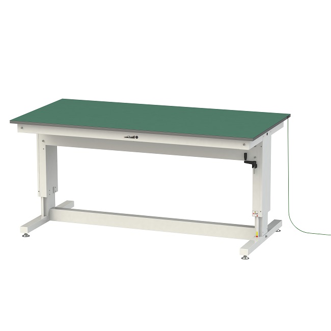 【ポイント10倍】【直送品】 山金工業 ワークテーブル昇降タイプ 導電性ゴムマット貼りタイプ SSPE-1890A-WW 【大型】|道具屋さん店