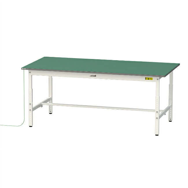【ポイント10倍】【直送品】 山金工業 ワークテーブル150シリーズ 導電性ゴムマット貼りタイプ 高さ調整タイプ SUPEA-1875-WW 【大型】|道具屋さん店