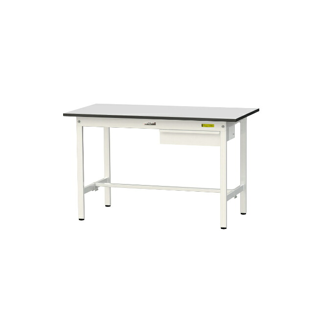 【ポイント10倍】【直送品】 山金工業 ワークテーブル150シリーズ 固定式 キャビネット付 RoHS2指令対応 塩ビシート天板 SUR-1260U-GYW 【大型】|道具屋さん店