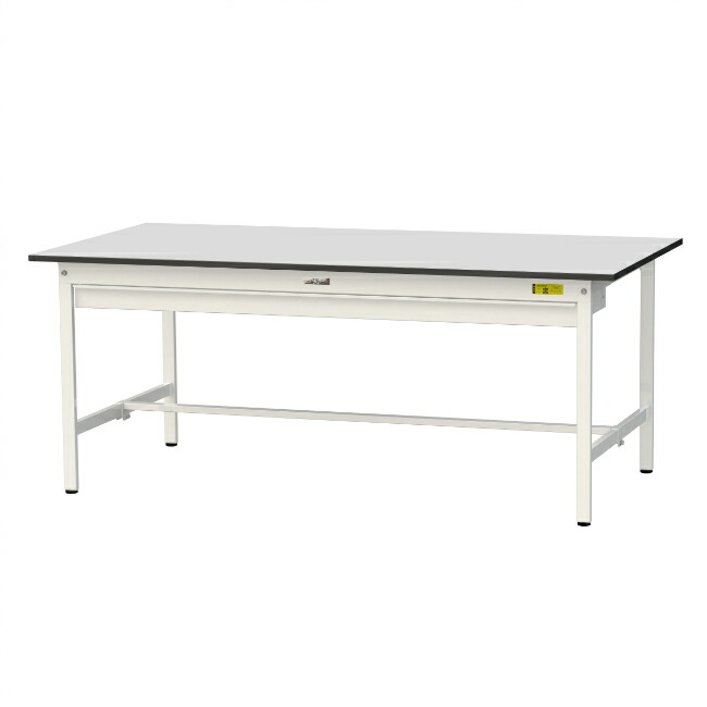 【直送品】 山金工業 ワークテーブル150シリーズ 固定式 ワイド引出し付 RoHS2指令対応 塩ビシート天板 SUR-1890W-GYW 【大型】