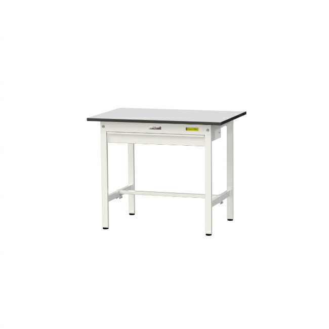 【直送品】 山金工業 ワークテーブル150シリーズ 固定式 ワイド引出し付 RoHS2指令対応 塩ビシート天板 SUR-960W-GYW 【大型】