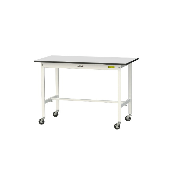 【ポイント5倍】【直送品】 山金工業 ワークテーブル150シリーズ 移動式 RoHS2指令対応 塩ビシート天板 SURC-1260-GYW 【大型】｜道具屋さん店