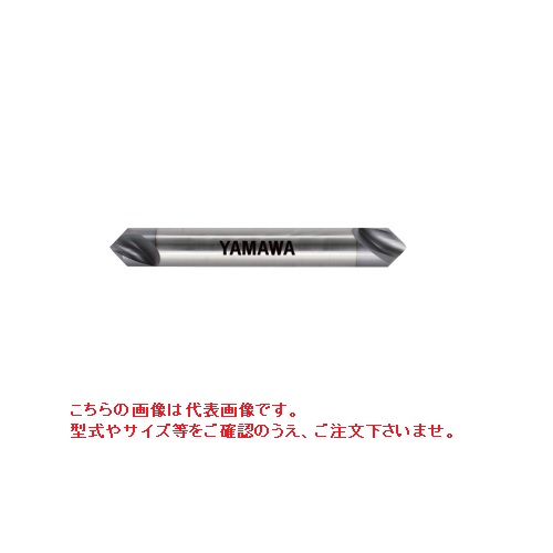 【尖んがり5倍】ヤマワ コーティングポイントドリル90° PE-Q V 16X4X90ﾟ (VPE016Q) 《PE-Q V尖んがりせん孔機》