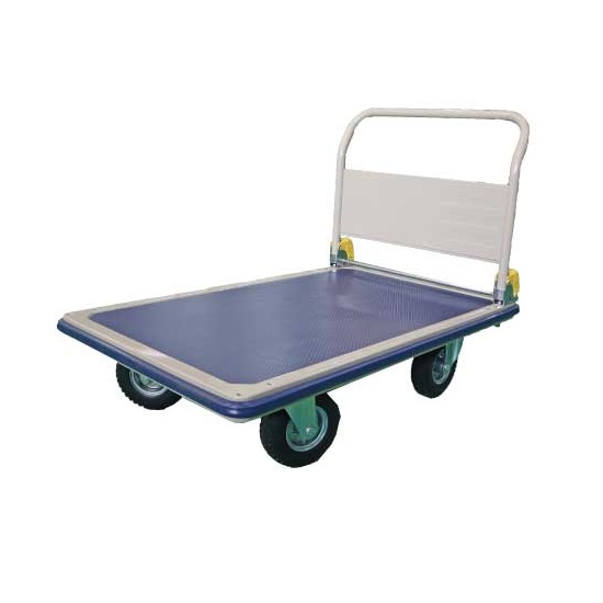 【ポイント10倍】【直送品】 ヨドノ パレットカー 空気入タイヤ付 折り畳み式 501A-AR 【特大・送料別】