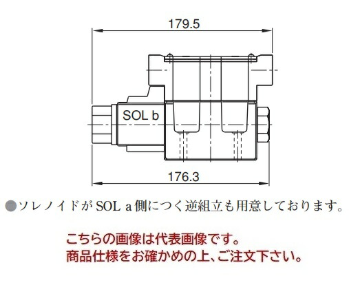 【直送品】 油研工業 DSG-03シリーズ電磁切換弁 DSG-03-2B3B-A200-50