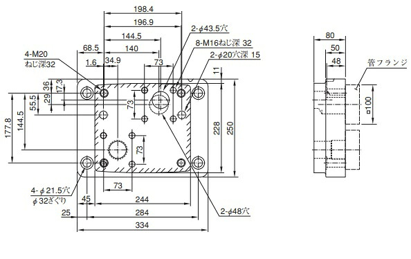 【直送品】 油研工業 補欠選手一皿 FGM-10Y-20 【大型】