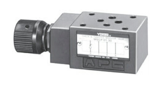 【ポイント5倍】【直送品】 油研工業 チェックスロットルモジュラー弁 MSCP-01-30