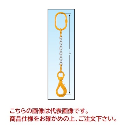 【ポイント10倍】象印 チェーンスリング1本吊標準セット 1-MFF-BKE-10 (1MFFBKE-S1015) (アイ・スイベルフック 使用荷重 2.5t)