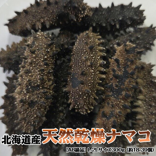 北海道産 天然乾燥ナマコ【AB級品】L-2Lサイズ500g（約30-65個）実りある贅沢を！ 送料無料※沖縄は送料別途加算 花見 GW 新生活