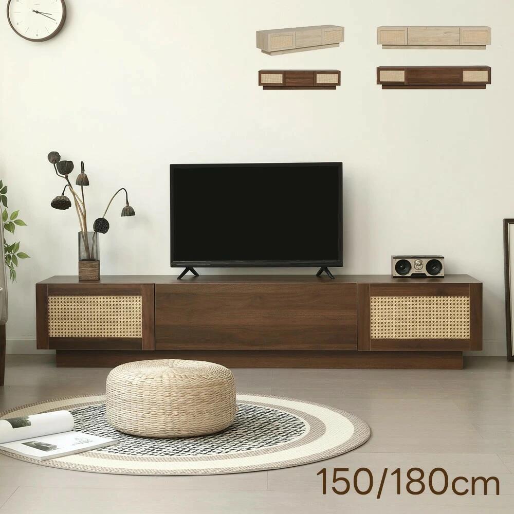 【2大きさ/2色】【幅150/180糎】テレビ受像機台 置き目ゲーム盤 納める テレビ受像機ゲーム盤 テレビ受像機仕合わせ 150糎 180糎 リビングゲーム盤 今めかしい 北欧 抽き出し納める TV台 TVゲーム盤 置き目印字機 棚 分かりやすい か細い 大静電容量