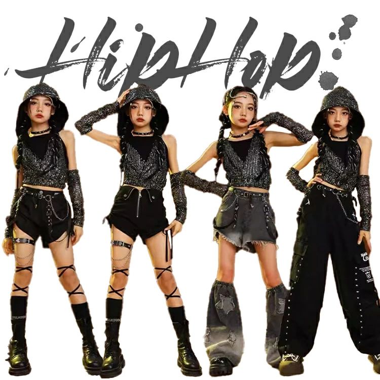 楽天市場】キッズ ダンス 女の子 黒系 スパンコール ヒップアップ