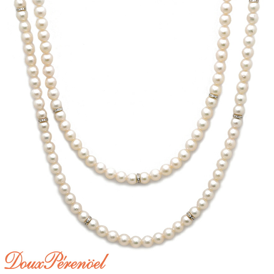 アコヤ個性的なバロックパール7.0mm.80cm アコヤ個性的なバロックパール7.0mm.80cm