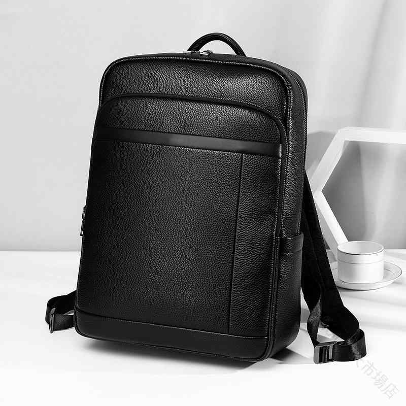 リュックサック バックパック メンズ 男性用 牛革 本革 大容量 15インチ PC 収納 通気性 クッション性 軽量 黒 ビジネス 通勤 普段使い カジュアル 鞄