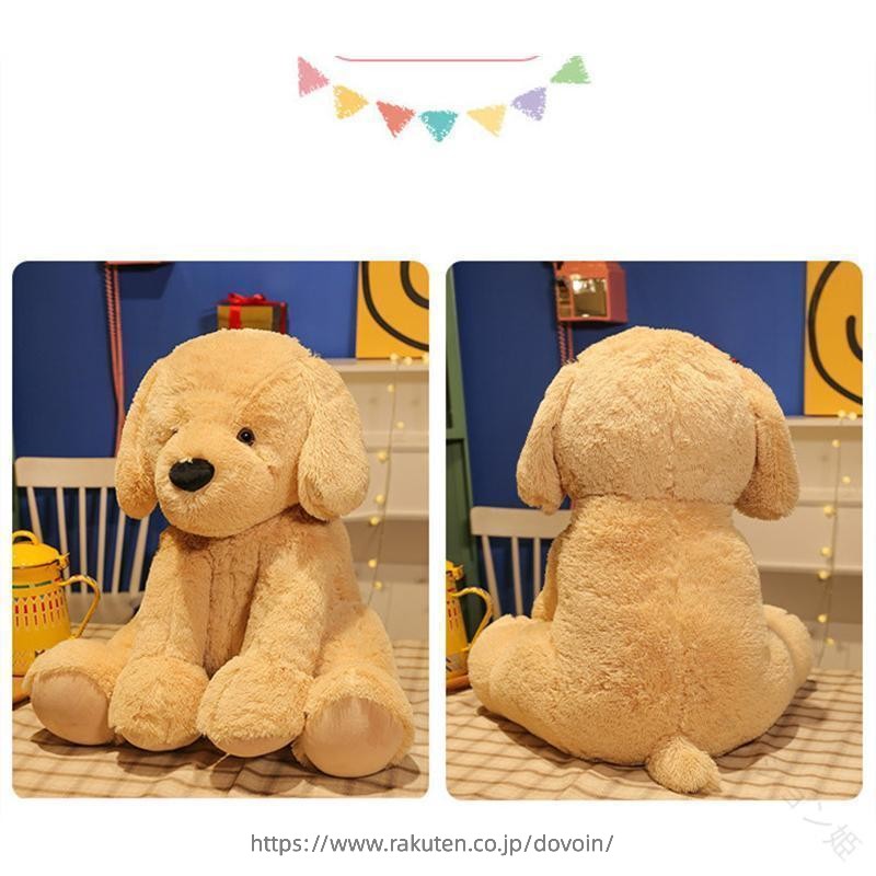 抱き枕 ゴールデンレトリバー 犬 イヌ 枕 クッション ぬいぐるみ ふわふわ プレゼント 床ごこち だきまくらぬいぐるみ 巨大 大きい 癒し 極上肌触り 特大 寝そべり かわいい リラックス用品｜dovoin店