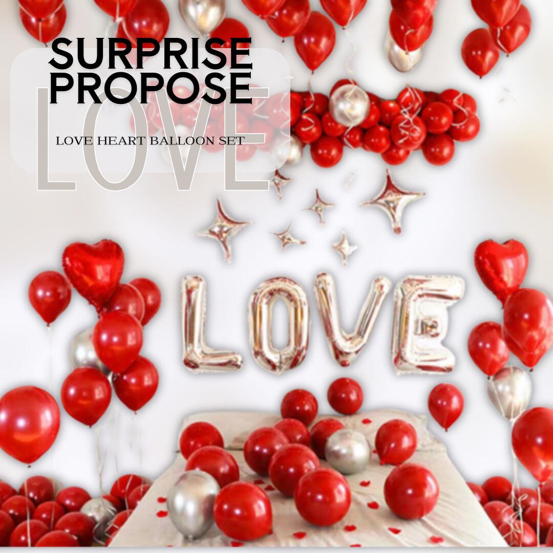 楽天市場】ハート バルーン 風船 アルミ 赤 ワインレッド