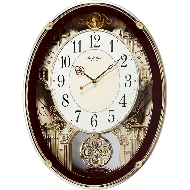 楽天市場】電波 掛 時計 スモールワールエアルN 4MN555RH06 電波