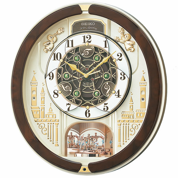 お取り寄せ RE579B 電磁波からくり時辰儀 SEIKO セイコー 仕組み・アミューズ 飾りつけ時辰儀 電磁波時辰儀 電磁波掛時計 かけ時辰儀 飾りつけ電磁波時辰儀 電磁波飾りつけ【KK9N0D18P】【北海道・沖縄・離島送りとどける不可】