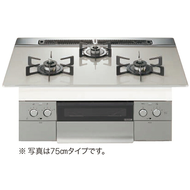 \7/25 当店最大P6倍※要エントリー/お取り寄せ 【代引不可】【時間指定不可】【離島配送不可】ノーリツ Nest ネスト ビルトインガスコンロ N3WS6PWAS6STEの後継 左右強火力 プロパンガス用 75cmタイプ N3WU6PWAP2STE-LP【KK9N0D18P】|DPsign