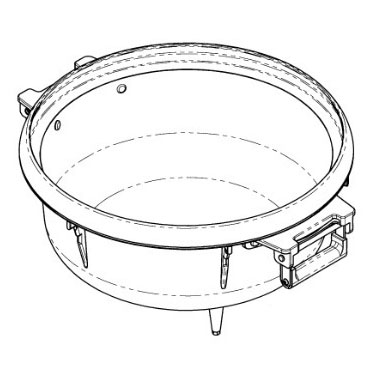 お取り寄せ 屁っ放り炊飯腕っこき内釜 御勤め用 9.0L(5升) リンナイ 077-257-000 Rinnai 【北海道・沖縄・離島送りとどける不可】